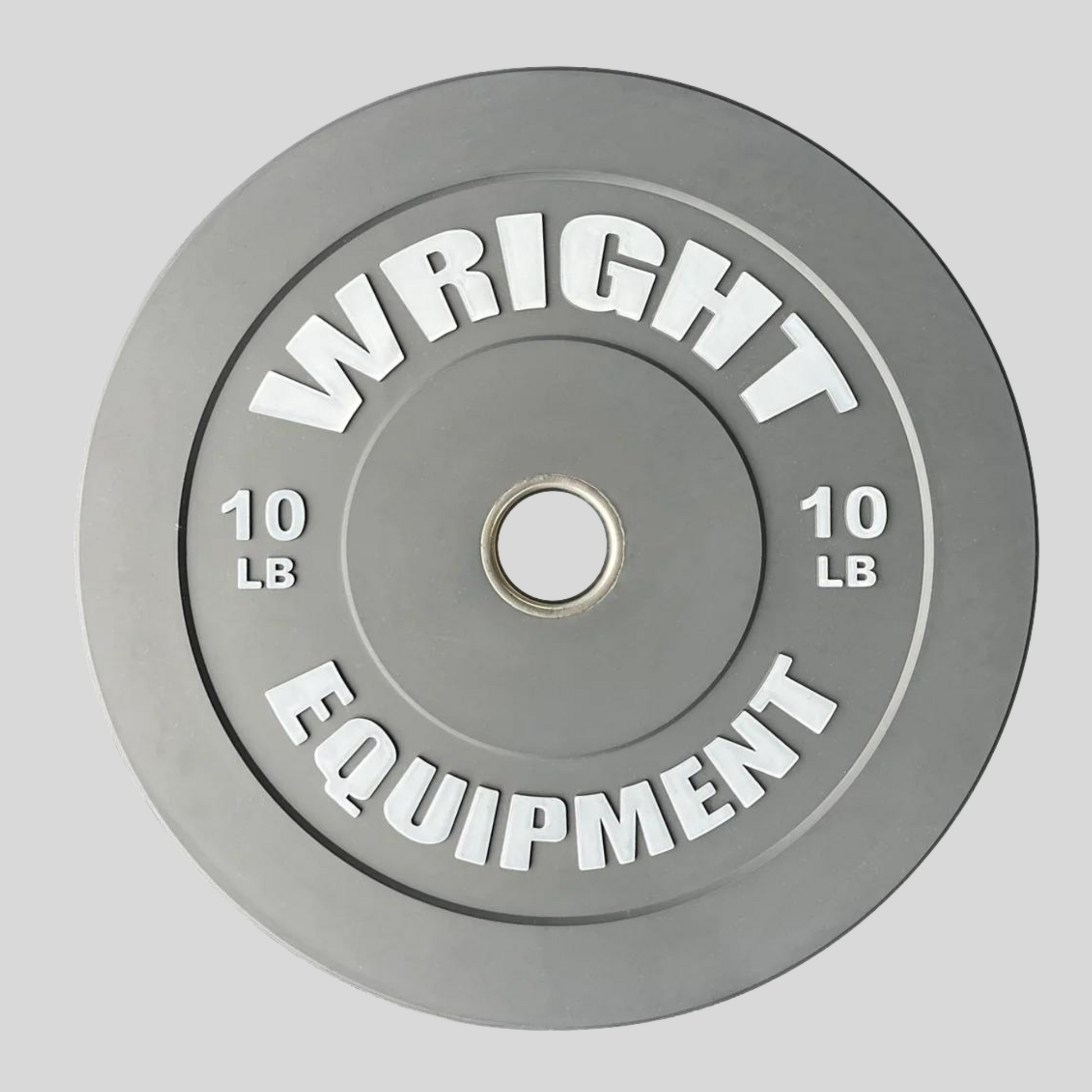 10lb Color Bumper Plates Product Pic Grey Front