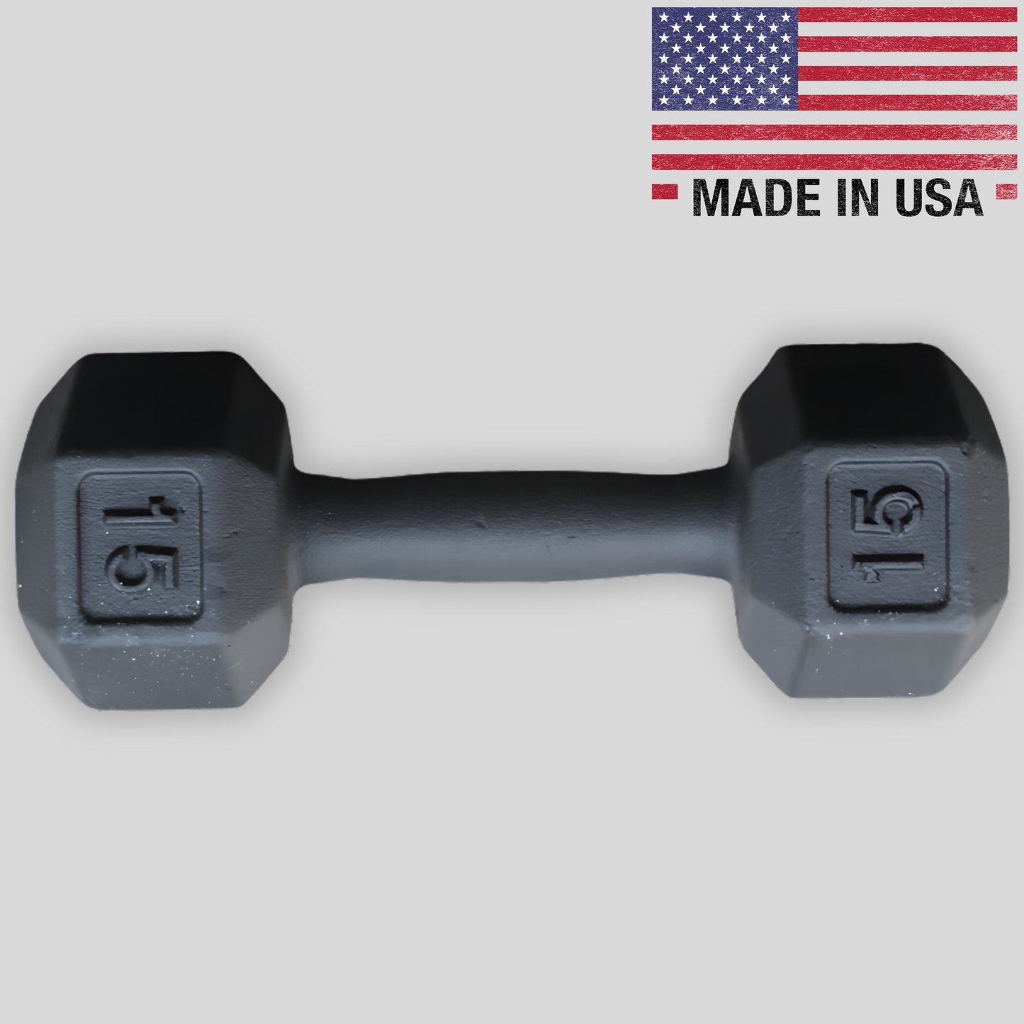 15lb Elite Cast Iron Dumbbell Product Biggins Iron