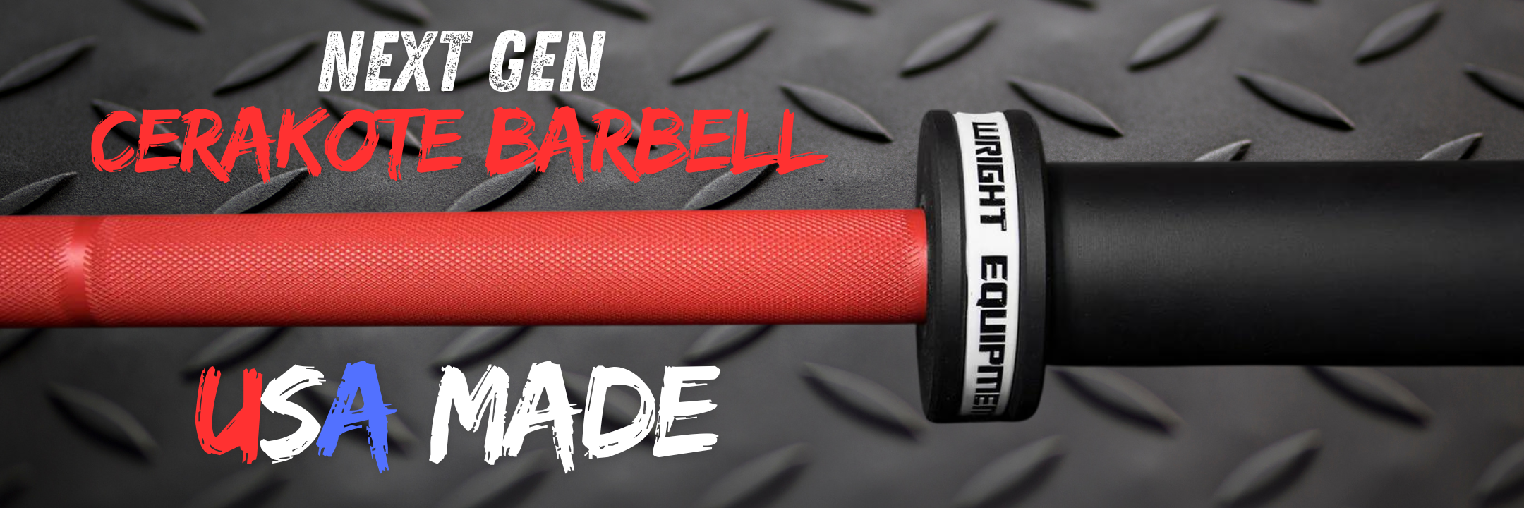 Next Gen Cerakote Barbell 45lb Product Page Banner
