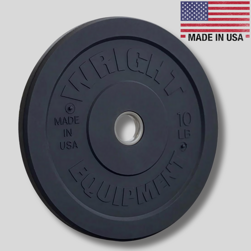 10lbs AMP Bumper Plates Wright Equipment Product Pic USA Made