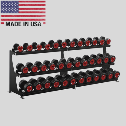 1550lb Precision Steel Dumbbell Set Product Pic