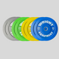 230lb Set Color Bumper Plates Product Pic Front