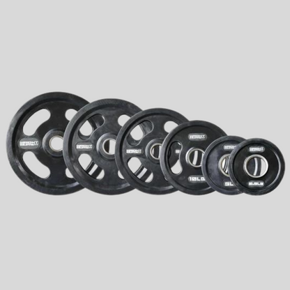 245lb Set Rubber Grip Olympic Plate Product Pic Wright Equipment VFP