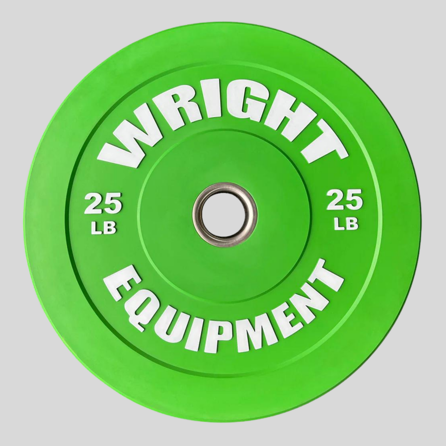25lb Color Bumper Plates Product Pic Green Front