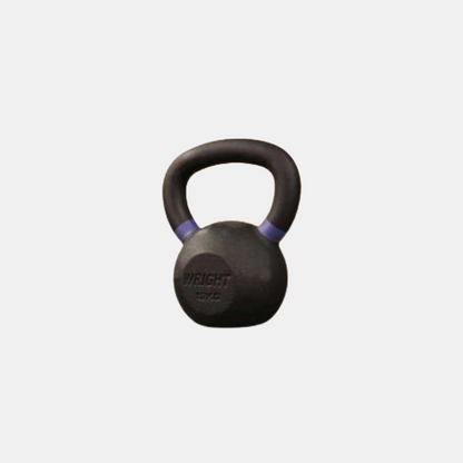 26lb Wright Kettlebell with Purple markings on handle.