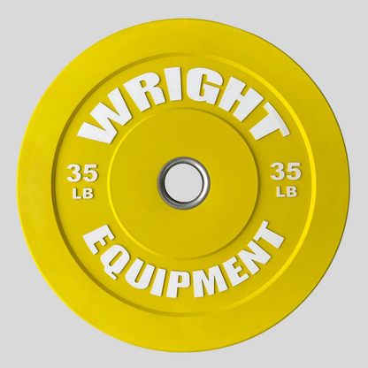 35lb Color Bumper Plates Product Pic Yellow Front