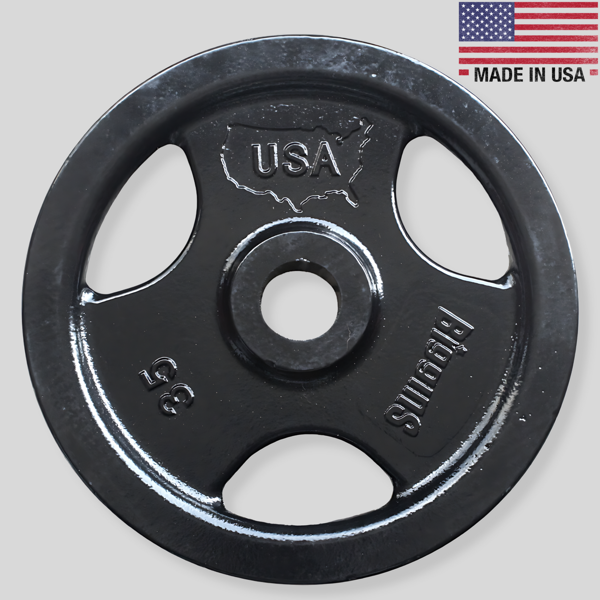 35lb Custom Weight Plate Prime Machined Cast Iron Weight Plate Set Product Pic Biggins Iron Made In USA