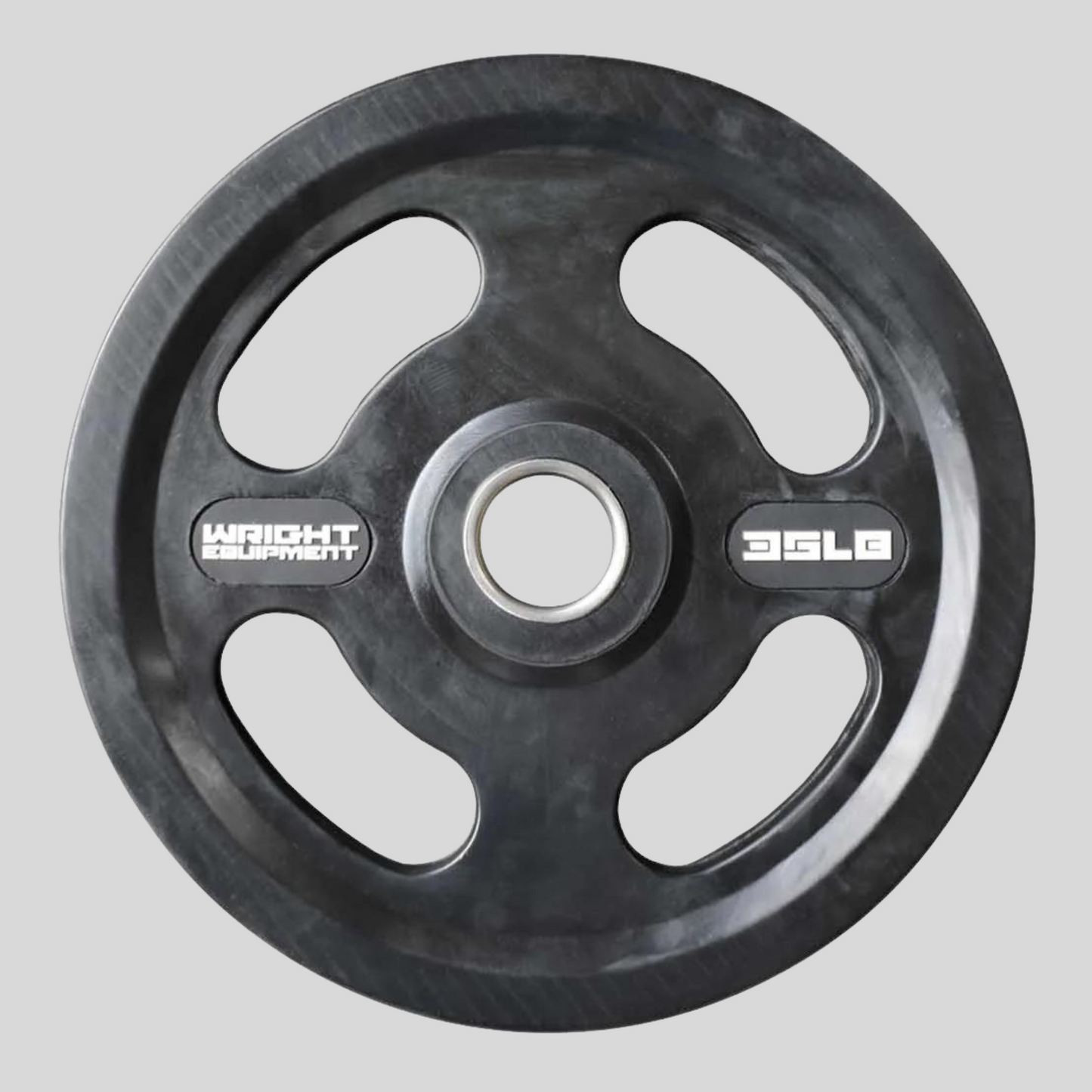 35lb Rubber Grip Olympic Plate Product Pic Wright Equipment VFP