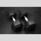 35lb Rubber Hex Dumbbells Product Pic