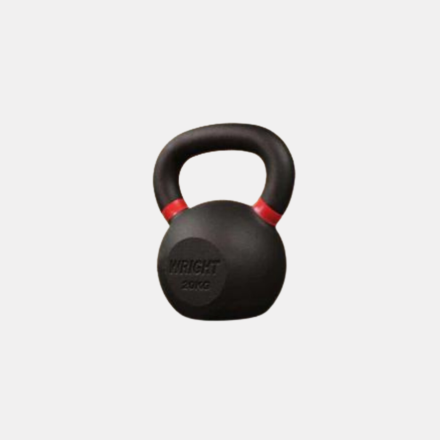 44lb Wright Kettlebell with red markings on handle.