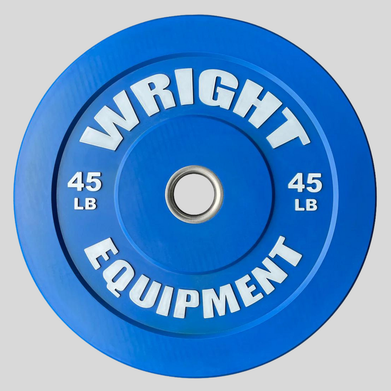 45lb Color Bumper Plates Product Pic Blue Front