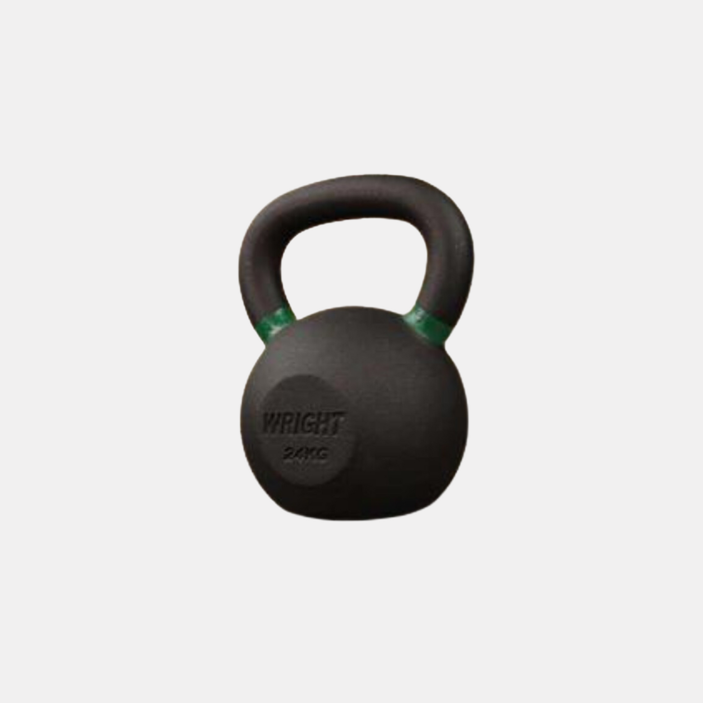 53lb Wright Kettlebell with green markings on handle.