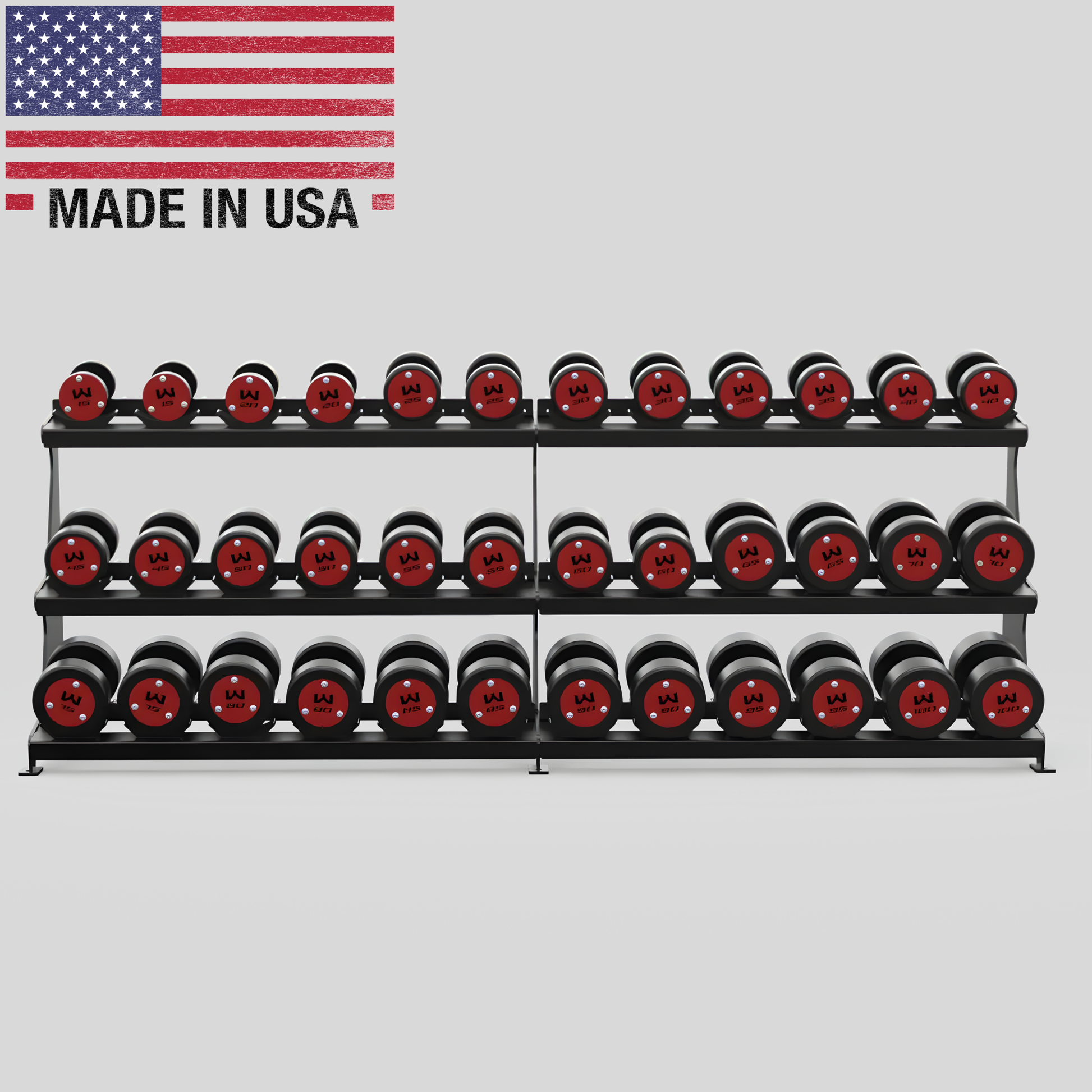 550lb Precision Steel Dumbbell Set Product Pic