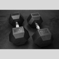 60lb Rubber Hex Dumbbells Product Pic