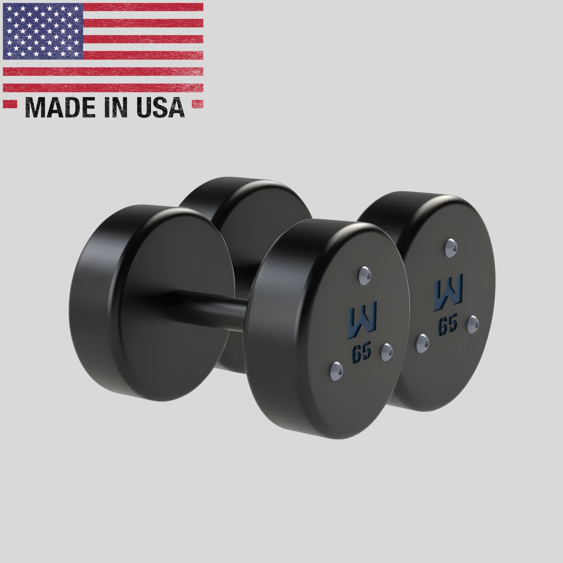 65lb Precision Steel Dumbbell Product Pic