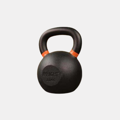 70lb Wright Kettlebell with orange markings on handle.