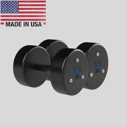 70lb Precision Steel Dumbbell Product Pic