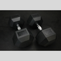 70lb Rubber Hex Dumbbells Product Pic