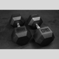 80lb Rubber Hex Dumbbells Product Pic
