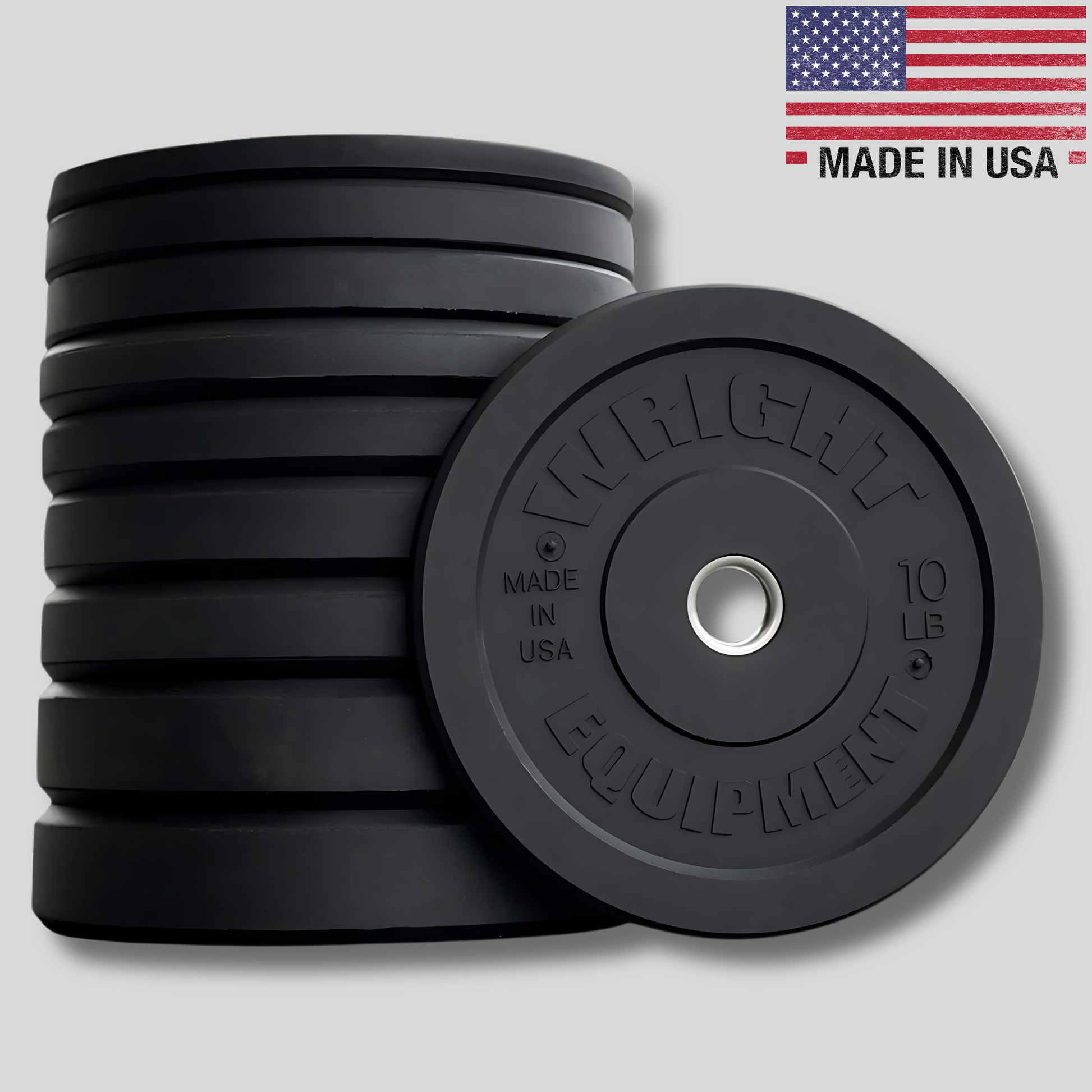 AMP Bumper Plates Weight Sets Wright Equipment Product Pic USA Made