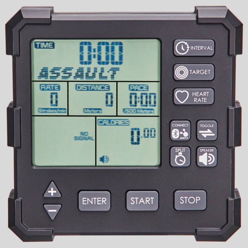 Assault Rower Elite Metrics Display Photo