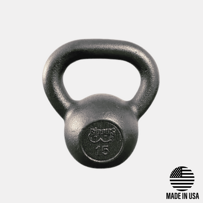 15lb Cast Iron Kettlebell by Biggins Iron