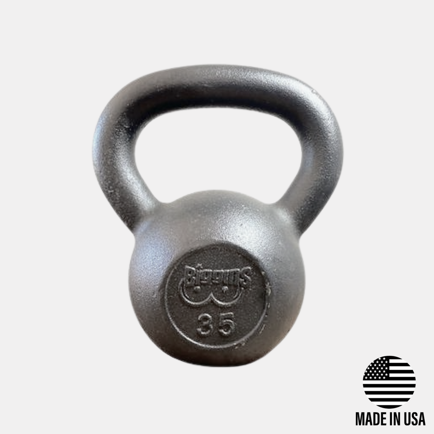 35lb Cast Iron Kettlebell by Biggins Iron