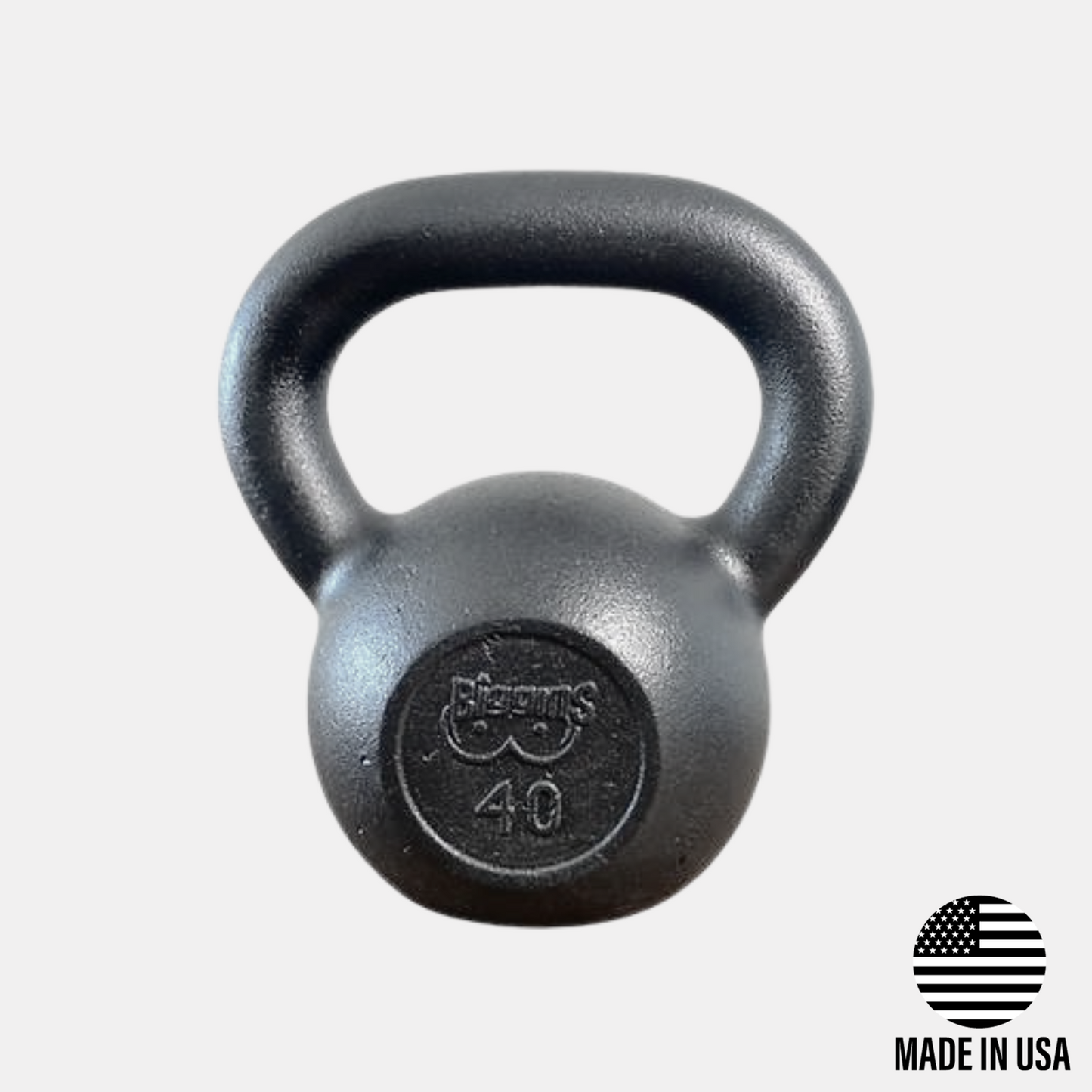 40lb Cast Iron Kettlebell by Biggins Iron