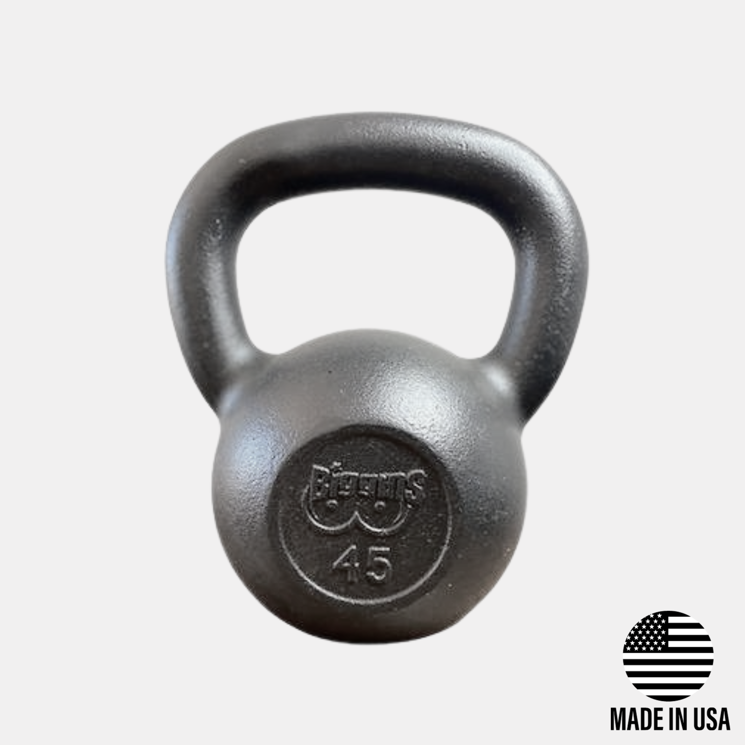 45lb Cast Iron Kettlebell by Biggins Iron