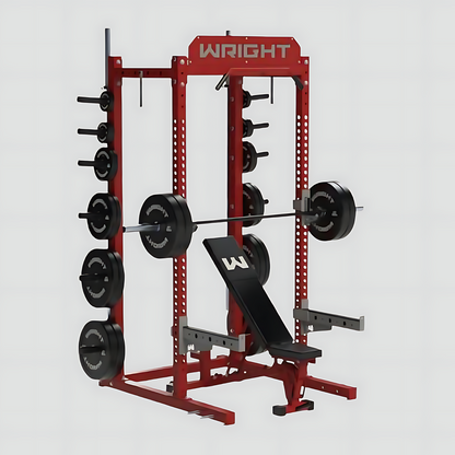 CX-100 Half Power Rack Product Photo Wright Equipment Red