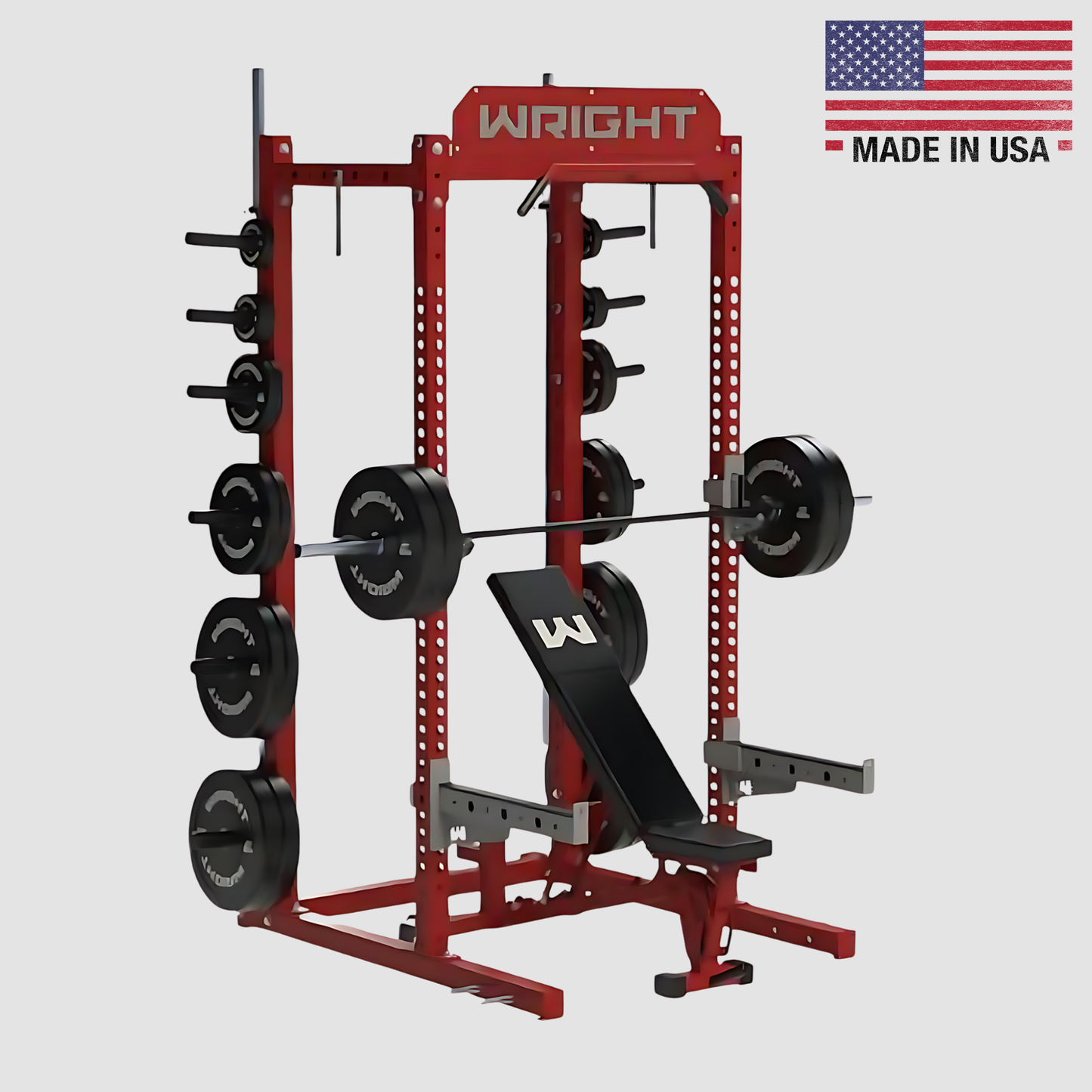 CX-100 Half Power Rack Product Pic Red