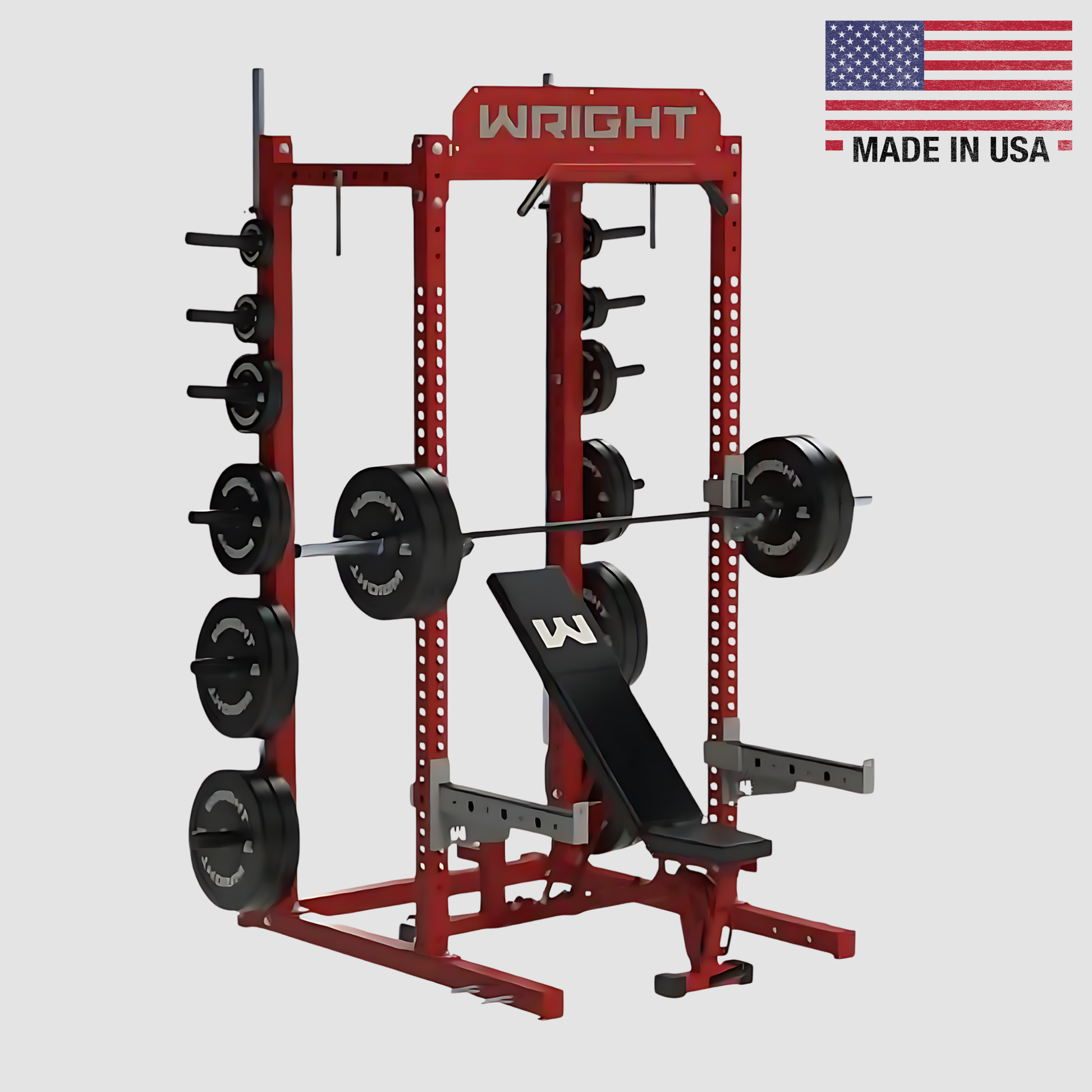 CX-100 Half Power Rack Product Pic Red