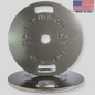 Clear 45lb Thin Cast Iron Weight Plate Product Pic Weightitout