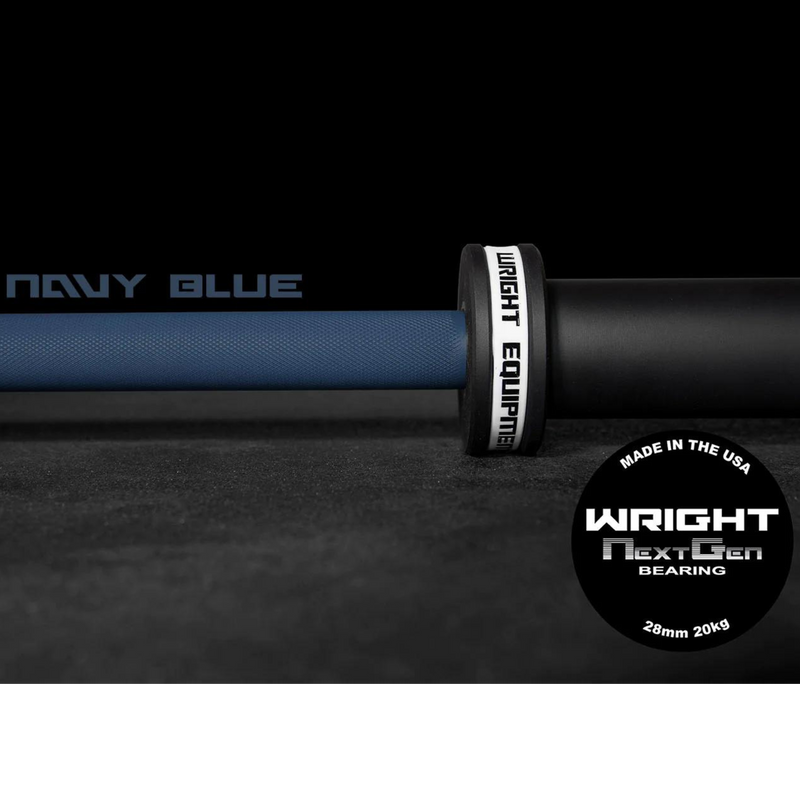 Next Gen Cerakote Barbell 45lb Navy Blue Product Pic