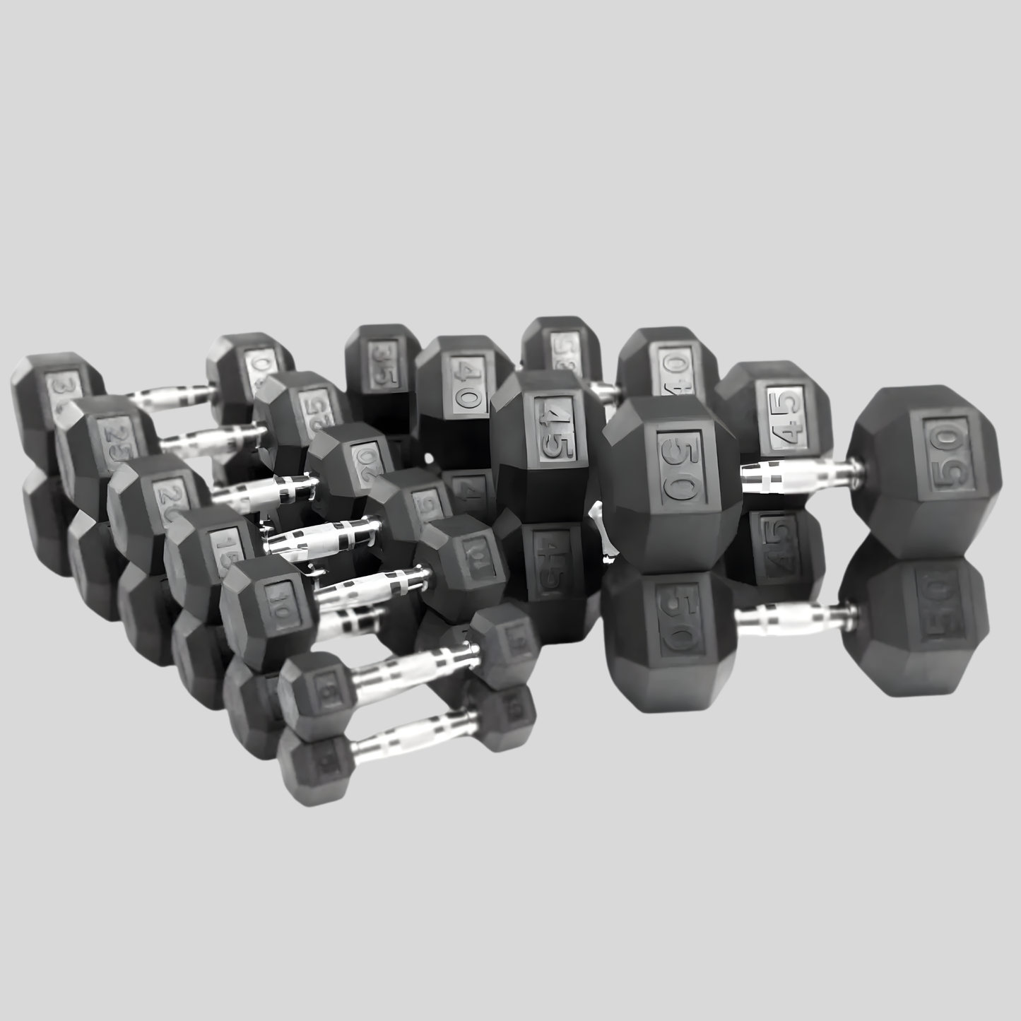 Rubber Hex Dumbbells Product Pic