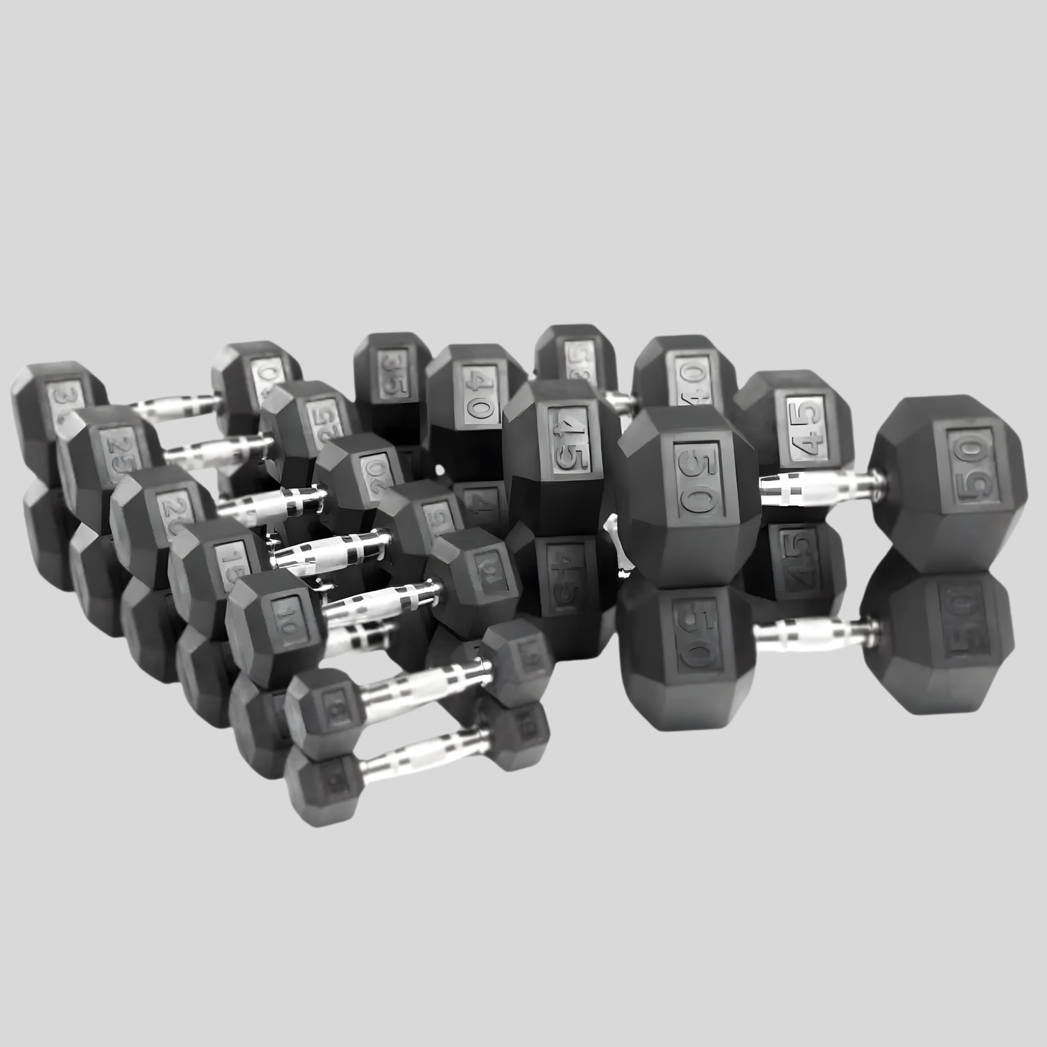 Rubber Hex Dumbbells Product Pic