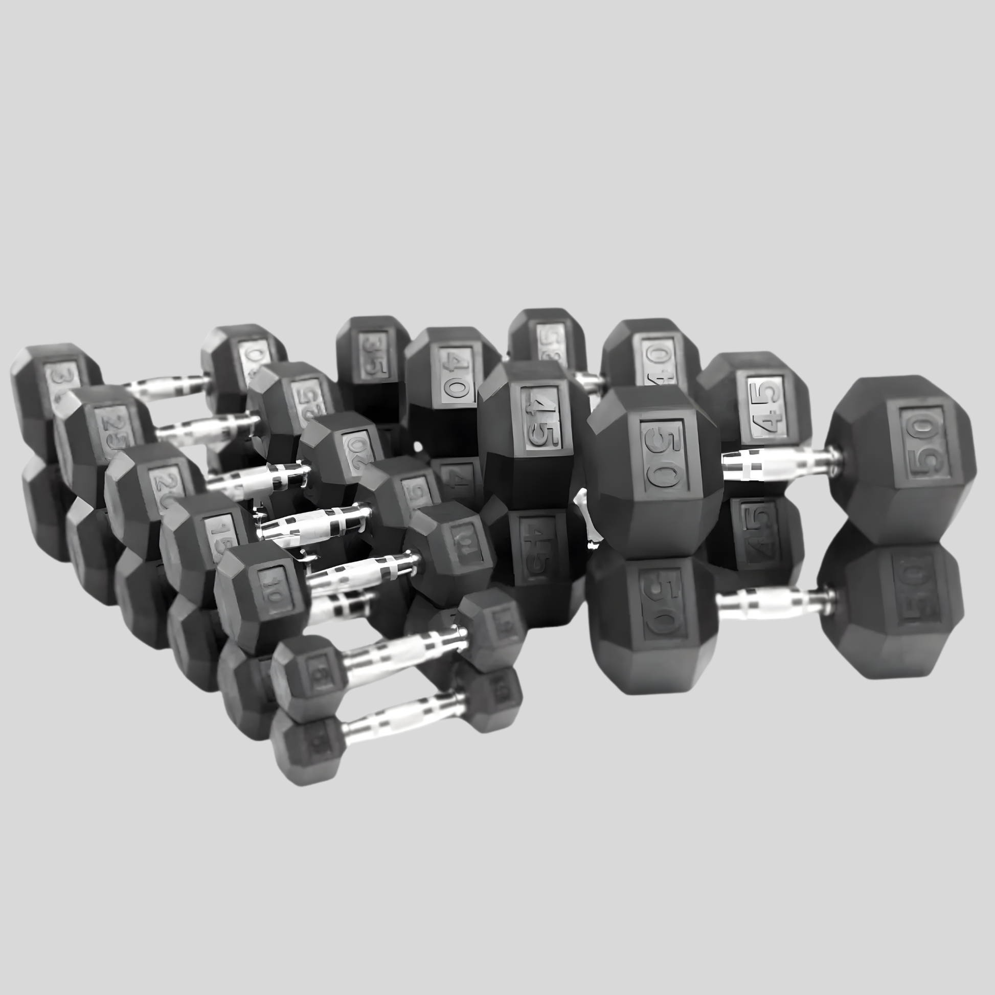 Rubber Hex Dumbbells Product Pic