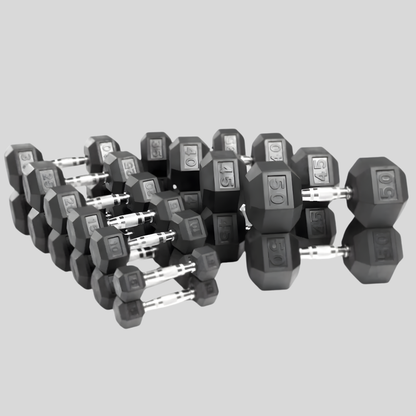 Rubber Hex Dumbbells Product Pic