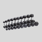 Rubber Hex Dumbbells