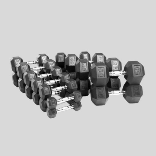 Rubber Hex Dumbbell Sets