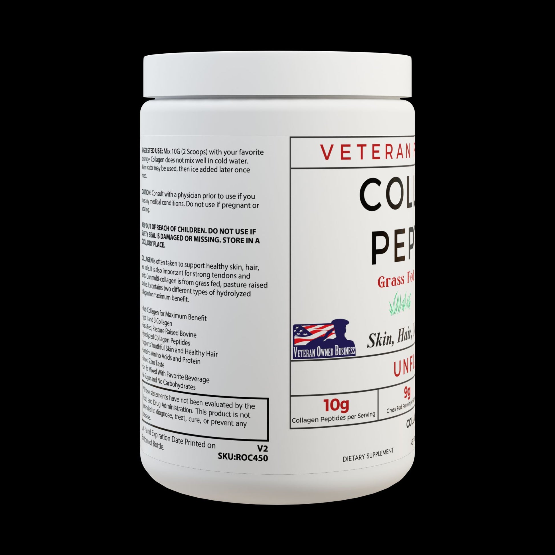 VFP Collagen Peptides Product Pic Side Label