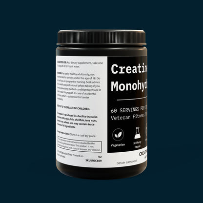 VFP Creatine Monohydrate Product Pic Side Label
