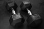 Rubber Hex Dumbbells