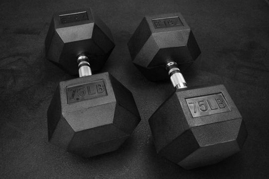 Rubber Hex Dumbbells