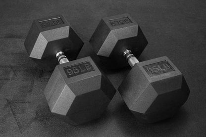 Rubber Hex Dumbbells